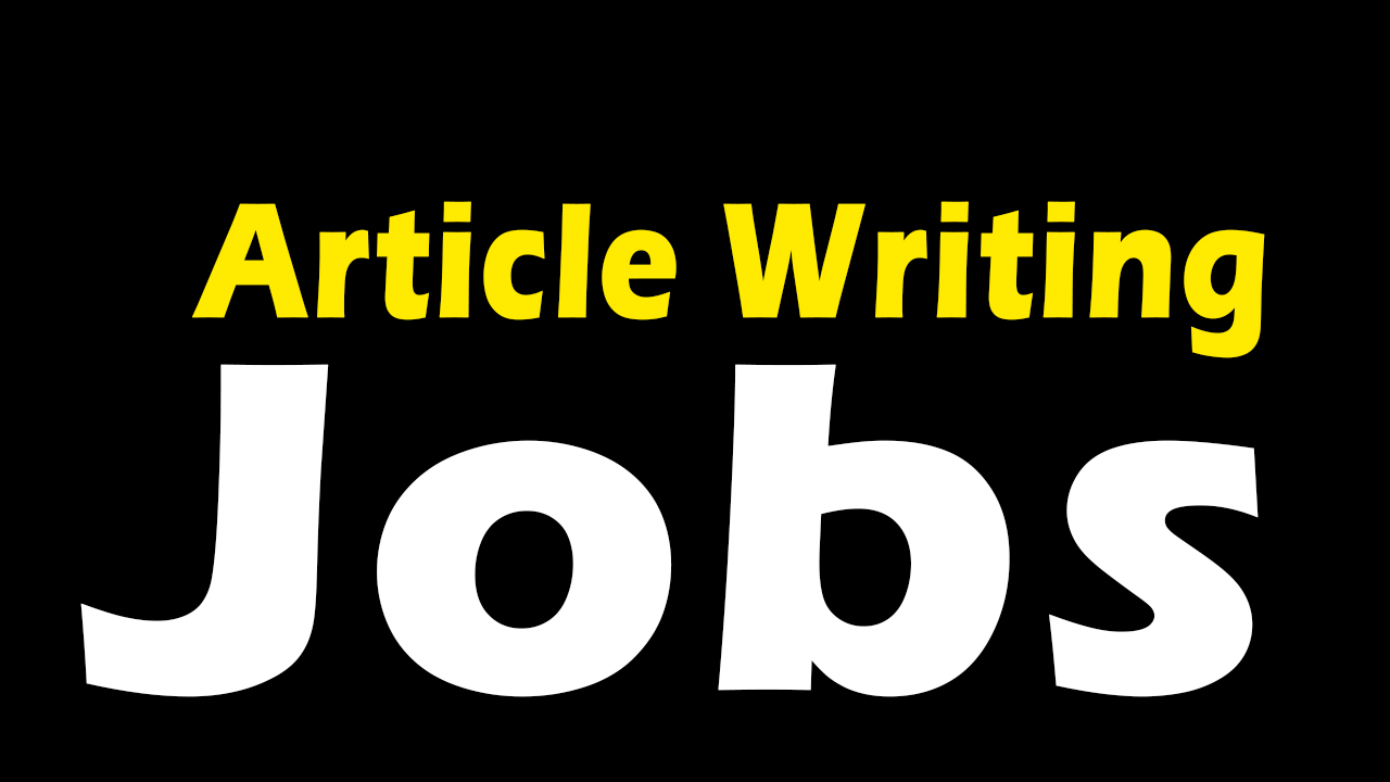 article writing jobs in Pakistan