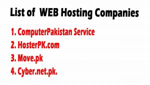 Web hosting reviews List of Web hosting provider in Pakistan